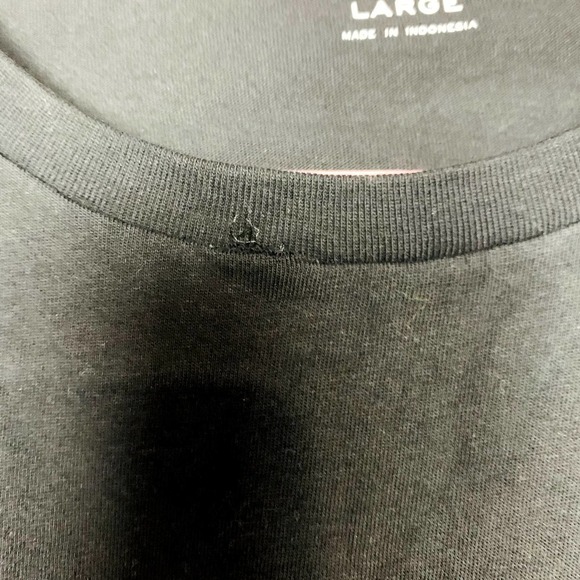 J. Crew NWOT Slim Washed Short Sleeve Round Neck Jersey Pocket Tee Black Large - Picture 4 of 5